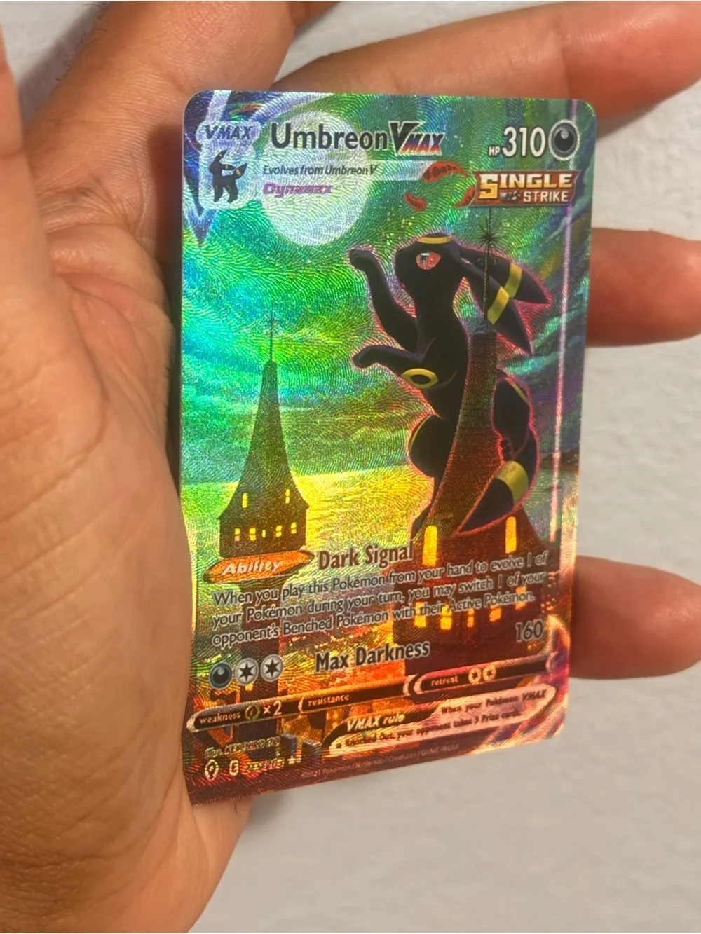 Umbreon Vmax secret rare custom cards